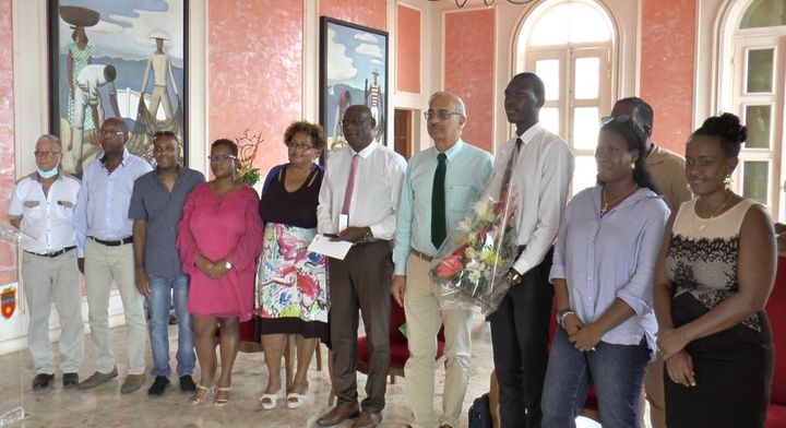 Basse-Terre : Cérémonie en lhonneur de M. GRANCHON-RILOZIR.