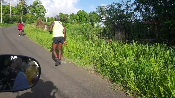 Les Foulées de Baillif. 3 ème étape.  Arrivée Saint-Louis  4.1 km