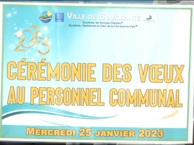 Bouillante :Cérémonie des voeux au personnel communal.