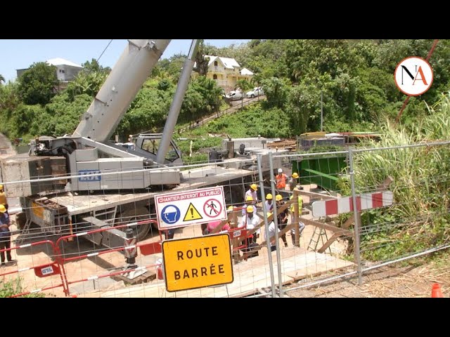 Trois-Rivières : Le président Guy LOSBAR en visite de travaux du pont Ravine la source .