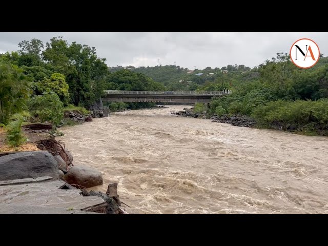 Retour en images après le passage de l'ouragan Tammy sur la Guadeloupe.