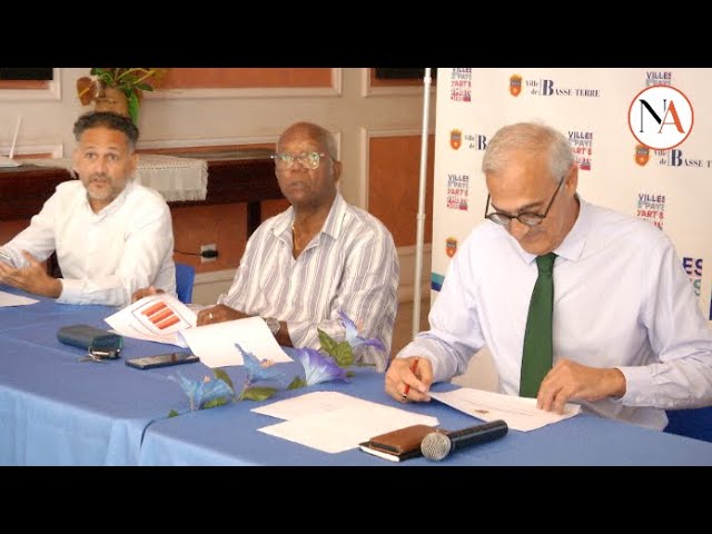 Basse-Terre : Conférence de presse sur la situation financière de la ville.