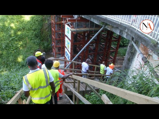 Saint-Claude : Ouverture du pont aux écrevisses, dit  Pont Matouba.