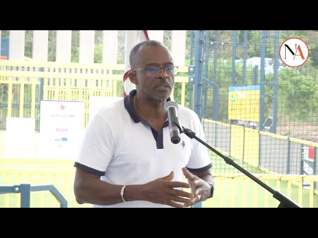 Baillif: Inauguration du City Stade, discours du prisent de la région Ary CHALUS.
