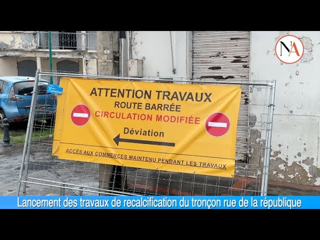 Lancement des travaux de requalification du deuxième tronçon de la rue de la république.