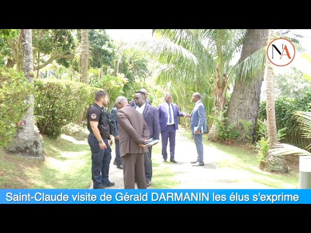 Saint-Claude visite de Gérald DARMANIN les élus s'exprime.